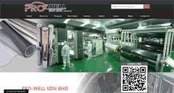 Desktop Screenshot of pro-well.com.my