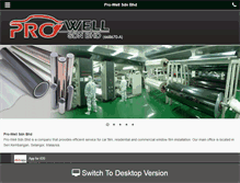 Tablet Screenshot of pro-well.com.my